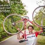 Berliner Radlerinnen unterstützen den Volksentscheid Fahrrad, denn …